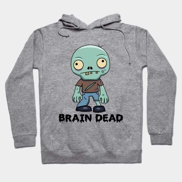 Brain Dead Zombie Hoodie by Madam Roast Beef